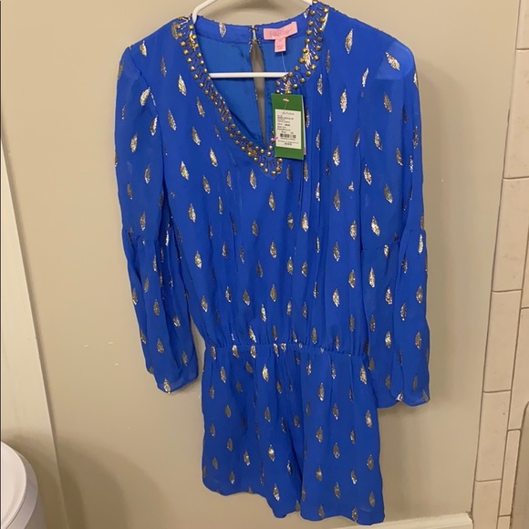 BRAND NEW: XS Lilly Pulitzer Ariele Silk Romper - Picture 3 of 6